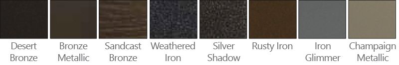 Martin Cornerstone powder coat finishes metallic