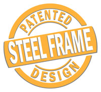Patented steel frame icon