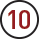 Warranty icon for ten years
